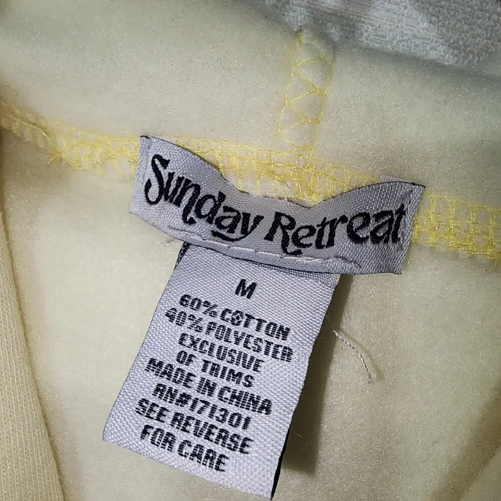 Est 1989  Ibiza yellow women's medium size hoodie